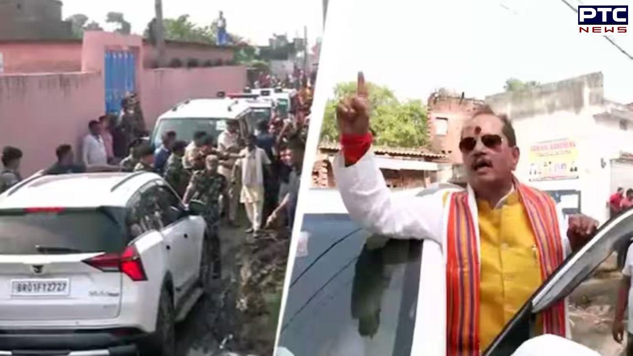 Bihar Deputy CM's convoy attacked, stones pelted, slogans raised; BJP accuses RJD of orchestrating violence