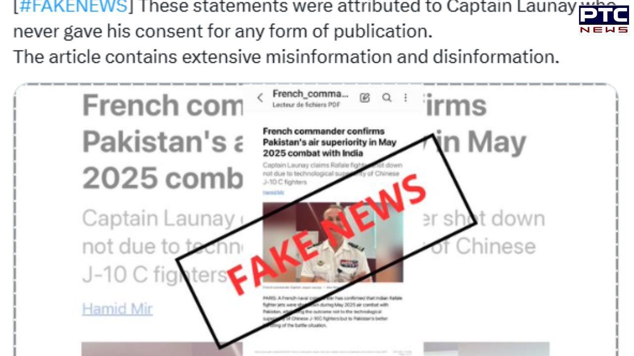 'Extensive disinformation': French Navy debunks Pak journalist's claim on India's Rafale losses