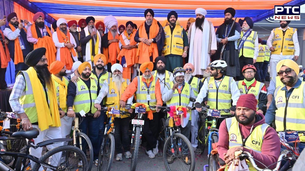 Sri Guru Tegh Bahadur ji ਦੀ 350 ਸਾਲਾ ਸ਼ਹੀਦੀ ਸ਼ਤਾਬਦੀ ਨੂੰ ਸਮਰਪਿਤ ਦਿੱਲੀ ਤੋਂ ਆਰੰਭ ਹੋਈ ਸਾਈਕਲ ਯਾਤਰਾ ਅੰਮ੍ਰਿਤਸਰ ਪੁੱਜ ਕੇ ਹੋਈ ਸੰਪੰਨ