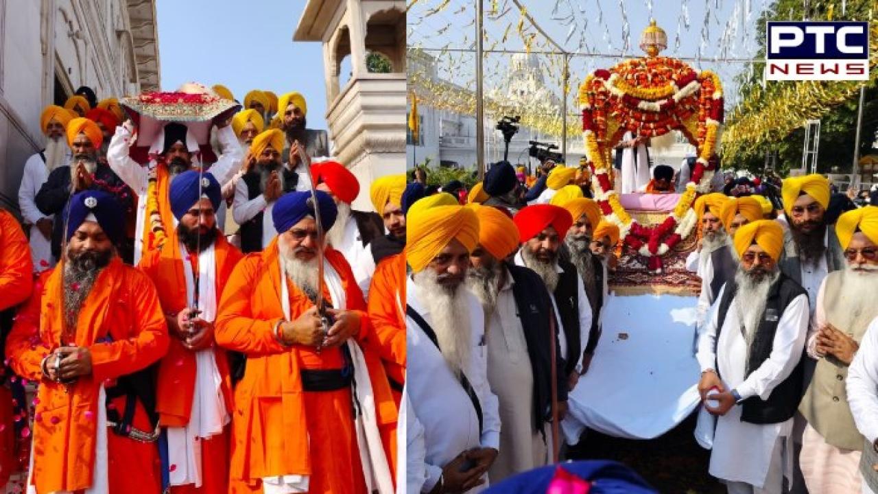 Amritsar News : ਸ੍ਰੀ ਗੁਰੂ ਤੇਗ ਬਹਾਦਰ ਸਾਹਿਬ ਜੀ ਦੇ 350ਵੇਂ ਸ਼ਹੀਦੀ ਦਿਹਾੜੇ ਨੂੰ ਸਮਰਪਿਤ ਸ੍ਰੀ ਅਕਾਲ ਤਖ਼ਤ ਸਾਹਿਬ ਤੋਂ ਸਜਾਇਆ ਗਿਆ ਨਗਰ ਕੀਰਤਨ