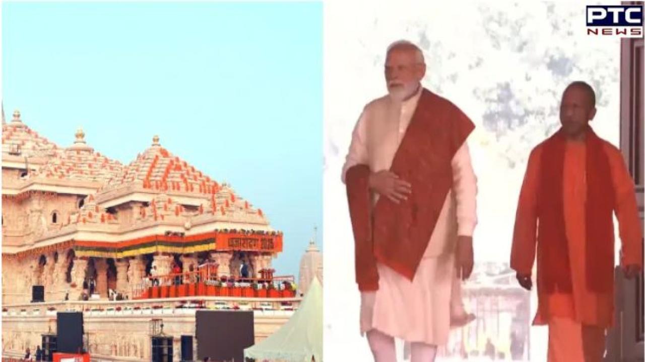 PM Modi hoists sacred saffron flag at Ayodhya’s Ram Mandir during grand Dhwaj Arohan ceremony