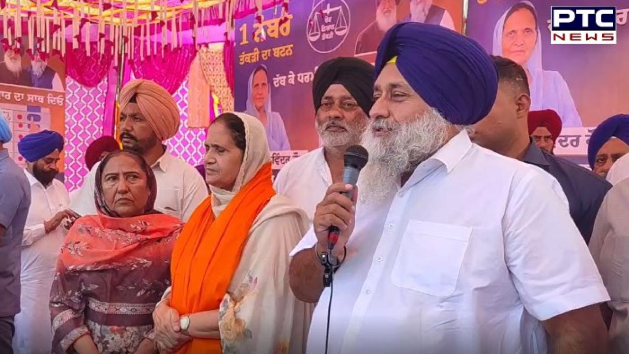 Tarn Taran by-election : ਸੁਖਬੀਰ ਸਿੰਘ ਬਾਦਲ ਵੱਲੋਂ ਅਕਾਲੀ ਉਮੀਦਵਾਰ ਪ੍ਰਿੰਸੀਪਲ ਬੀਬੀ ਸੁਖਵਿੰਦਰ ਕੌਰ ਰੰਧਾਵਾ ਦੇ ਹੱਕ 'ਚ ਚੋਣ ਪ੍ਰਚਾਰ