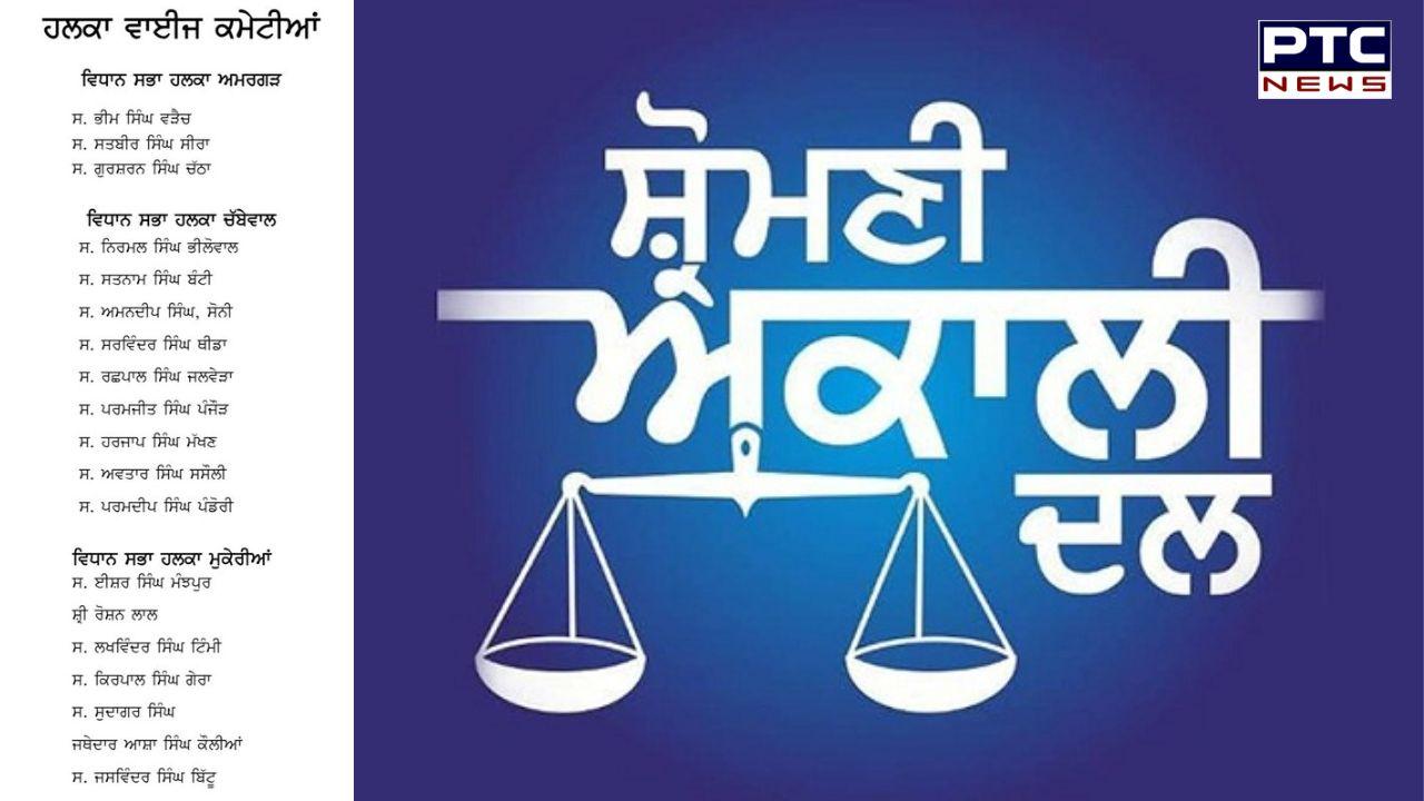 ਸ਼੍ਰੋਮਣੀ ਅਕਾਲੀ ਦਲ ਵੱਲੋਂ ਜਥੇਬੰਦਕ ਢਾਂਚੇ 'ਚ ਵਿਸਤਾਰ, ਪ੍ਰਧਾਨ ਸੁਖਬੀਰ ਸਿੰਘ ਬਾਦਲ ਨੇ ਨਵੀਆਂ ਨਿਯੁਕਤੀਆਂ ਨੂੰ ਦਿੱਤੀ ਮਨਜੂਰੀ, ਵੇਖੋ ਪੂਰੀ ਸੂਚੀ