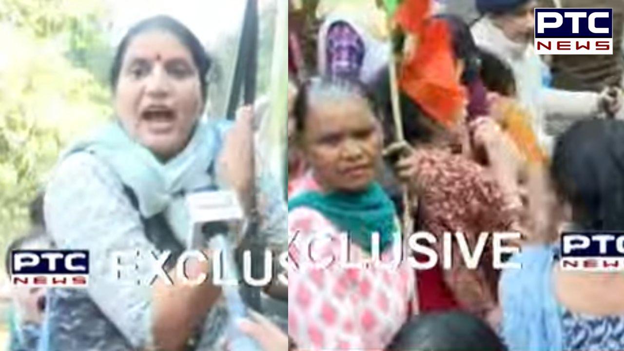 BJP Mahila Morcha stage protest in Chandigarh against AAP govt's 'Rs 1,100 to women' poll promise