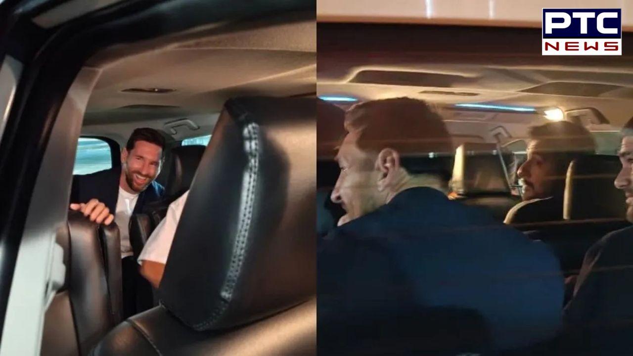 Lionel Messi In India : ਫੁੱਟਬਾਲਰ ਲਿਓਨਲ ਮੇਸੀ ਪਹੁੰਚੇ ਕੋਲਕਾਤਾ, ਪ੍ਰਸ਼ੰਸਕ ਇੱਕ ਝਲਕ ਪਾਉਣ ਲਈ ਹੋਏ ਉਤਸ਼ਾਹਿਤ