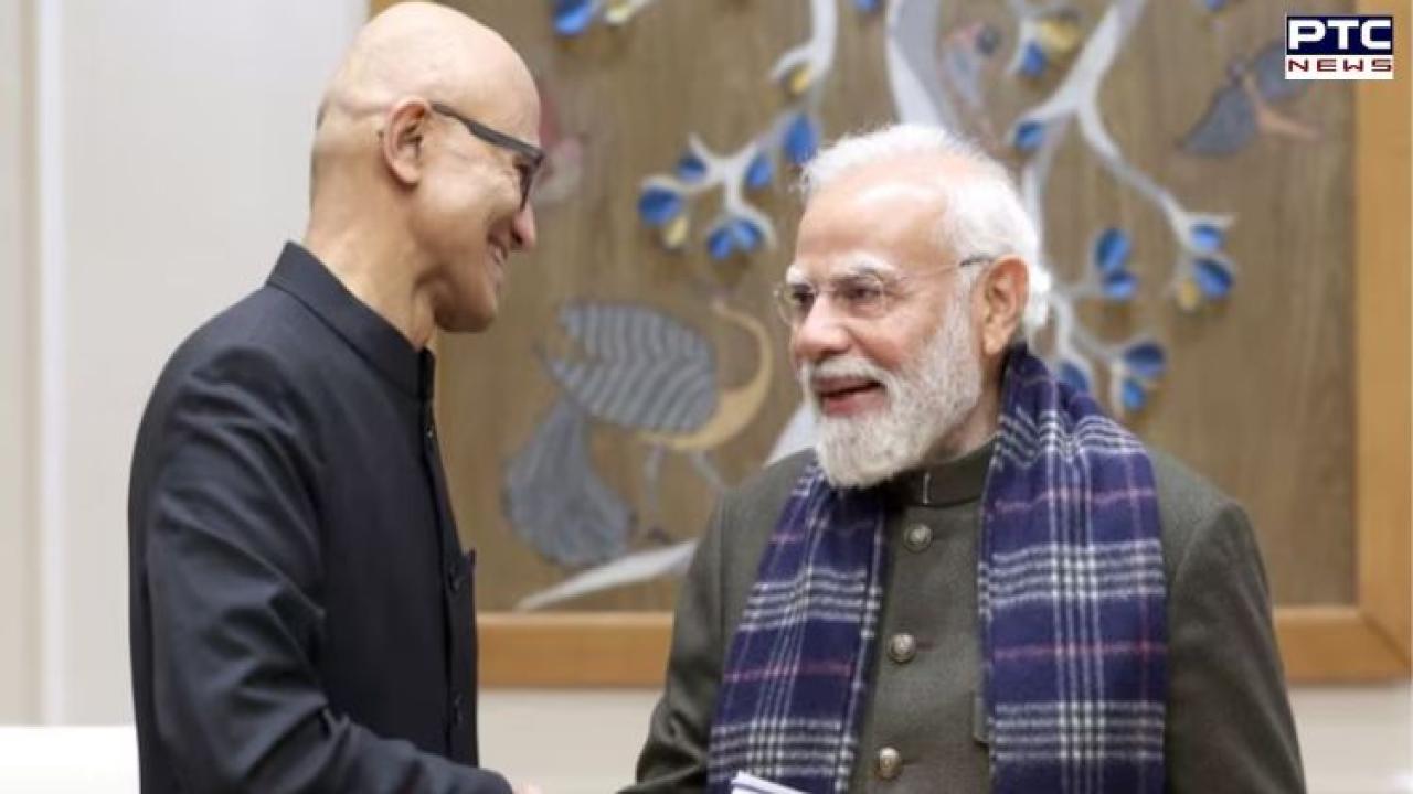 Microsoft unveils Rs 1.5 lakh crore AI investment In India after Nadella-Modi meeting