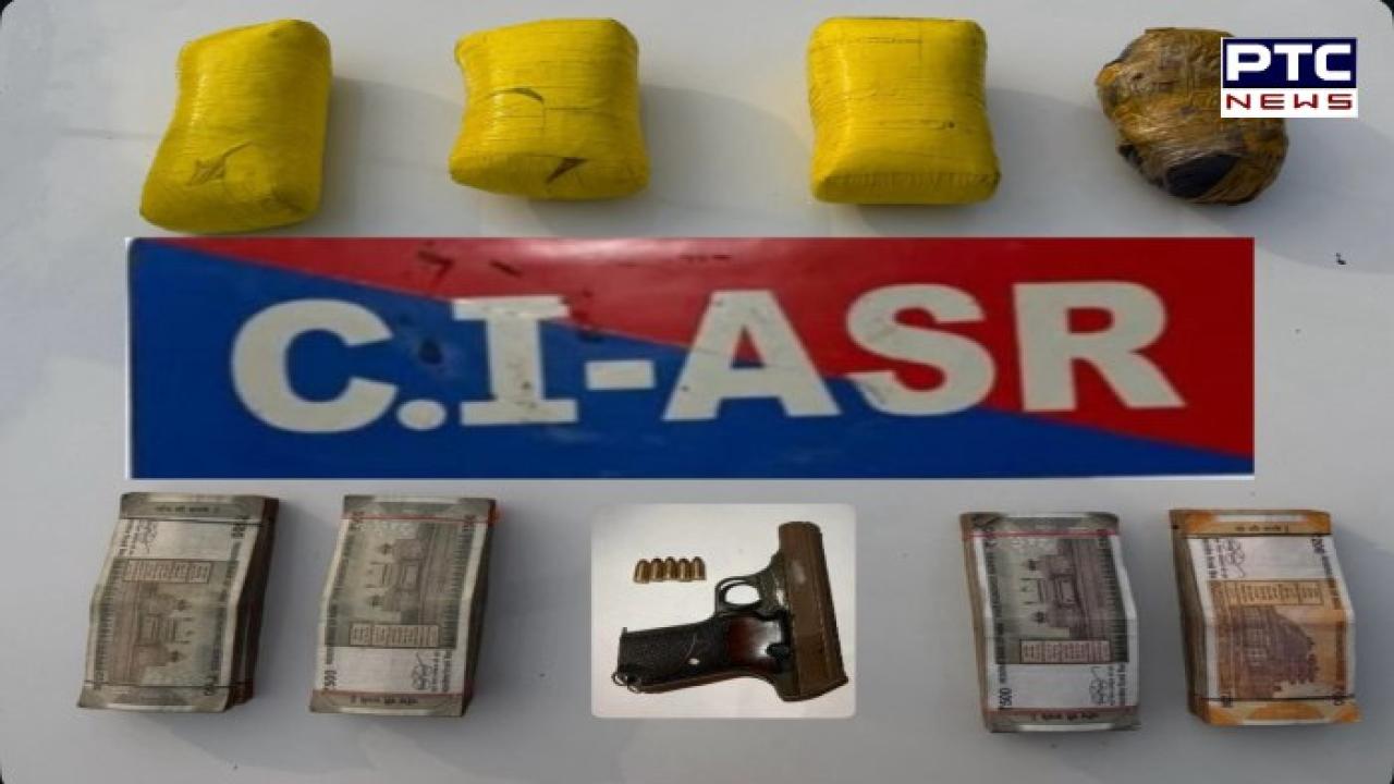 Amritsar 'ਚ ਡਰੱਗ ਮਾਡਿਊਲ ਦਾ ਪਰਦਾਫਾਸ਼; 4 ਕਿਲੋ ਹੈਰੋਇਨ, 3.90 ਲੱਖ ਰੁਪਏ ਦੀ ਡਰੱਗ ਮਨੀ ਤੇ ਇੱਕ ਪਿਸਤੌਲ ਸਮੇਤ ਚਾਰ ਕਾਬੂ