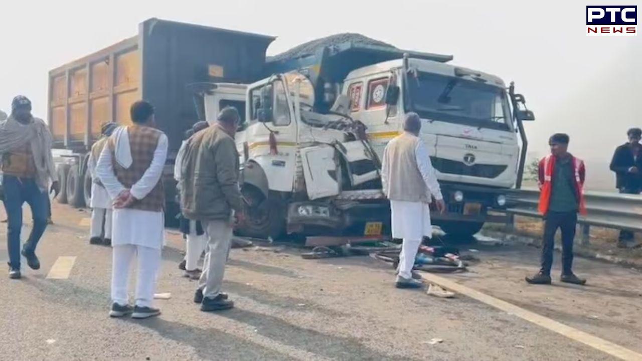 Two killed, several injured as dense fog triggers multi-vehicle collision on Delhi-Mumbai Expressway