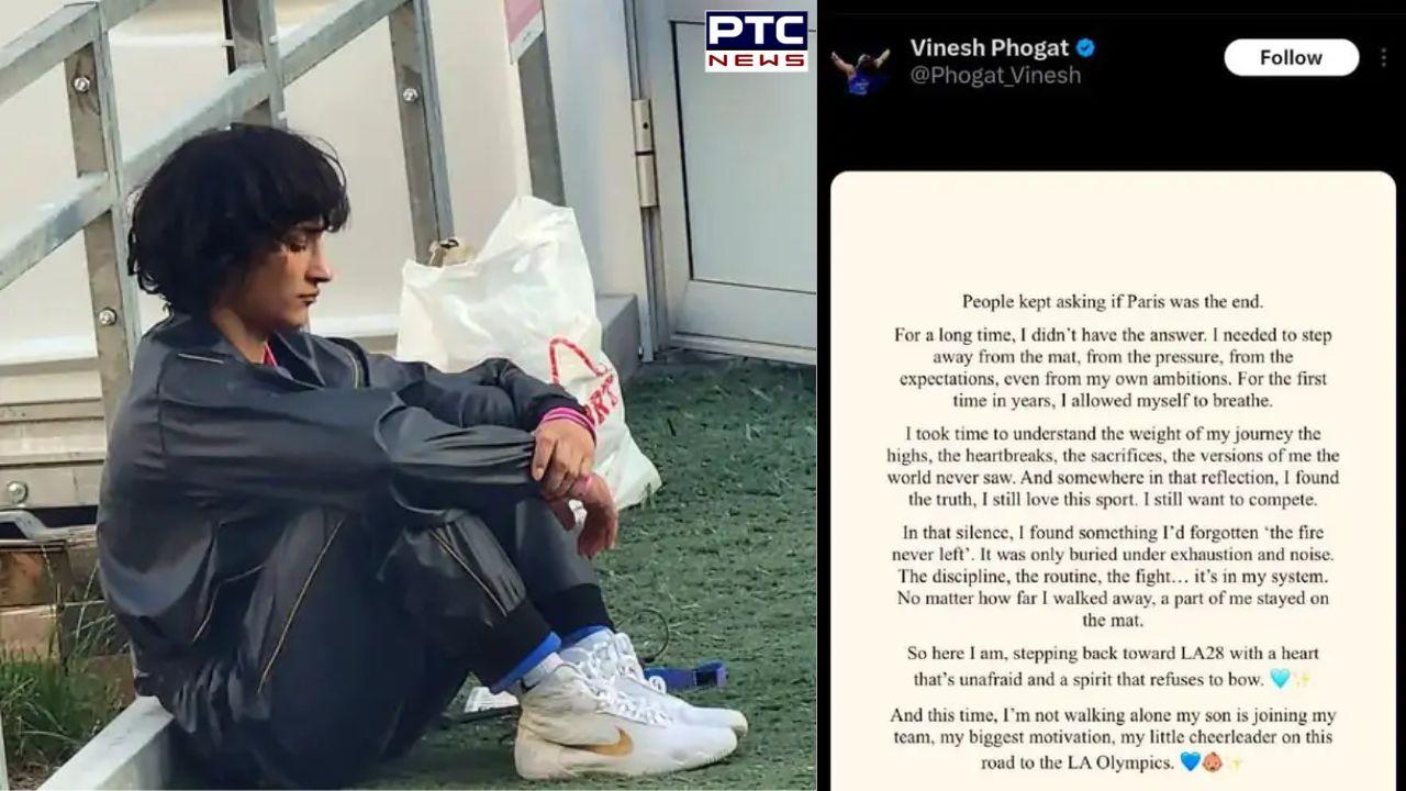 'The fire never left': Vinesh Phogat retracts on retirement plans, eyes LA 2028 Olympics in emotional comeback