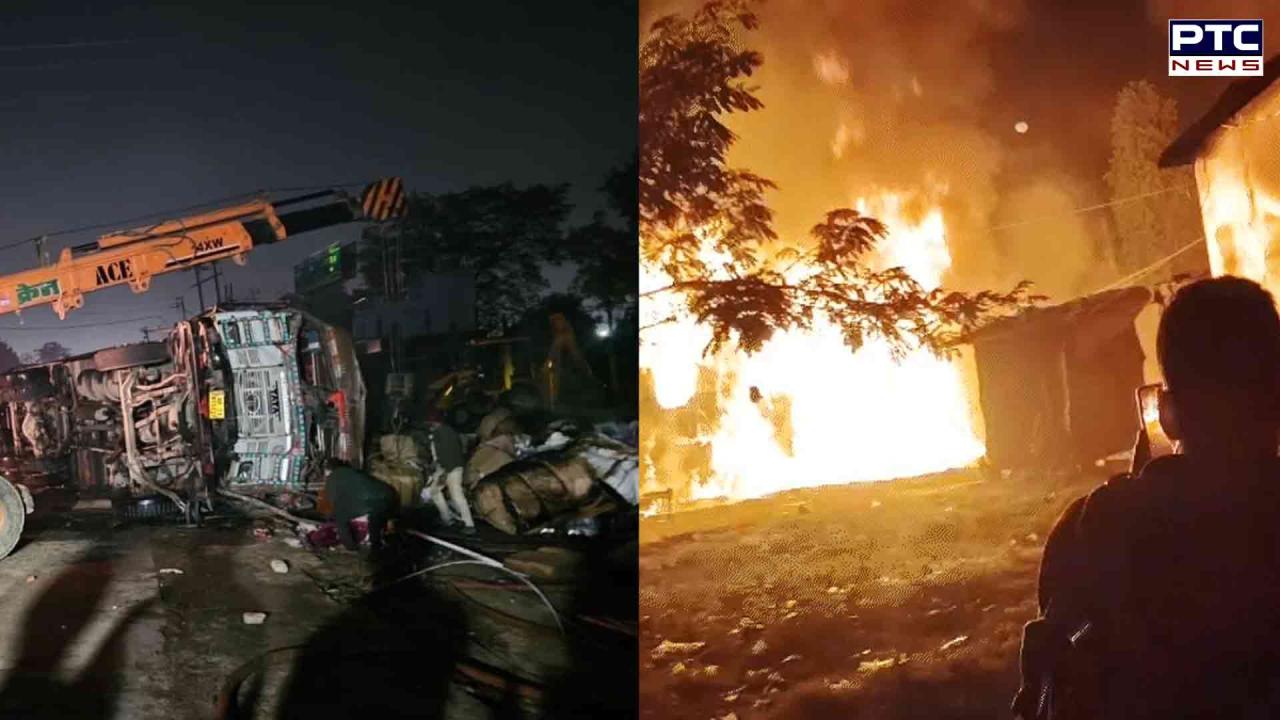 Bus Catches Fire News : ਯੂਪੀ ’ਚ ਸਵਾਰੀਆਂ ਨਾਲ ਭਰੀ ਬੱਸ ਨੂੰ ਲੱਗੀ ਭਿਆਨਕ ਅੱਗ, ਤਿੰਨ ਲੋਕ ਜਿੰਦਾ ਸੜੇ, ਕਈ ਝੁਲਸੇ