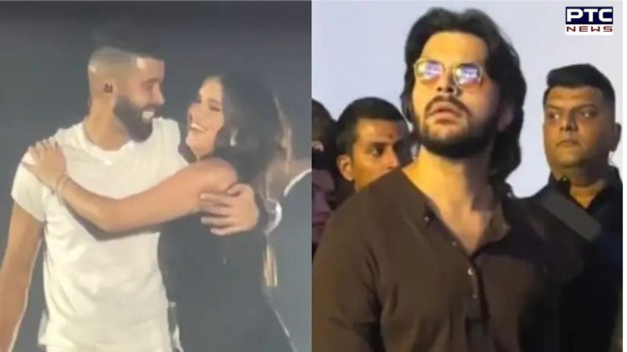 Tara Sutaria hugs and kisses AP Dhillon at concert; rumoured boyfriend Veer Pahariya's reaction goes viral | Watch