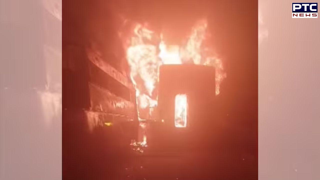 Four killed after buses and cars collide, catch fire due to dense fog on Delhi-Agra Expressway