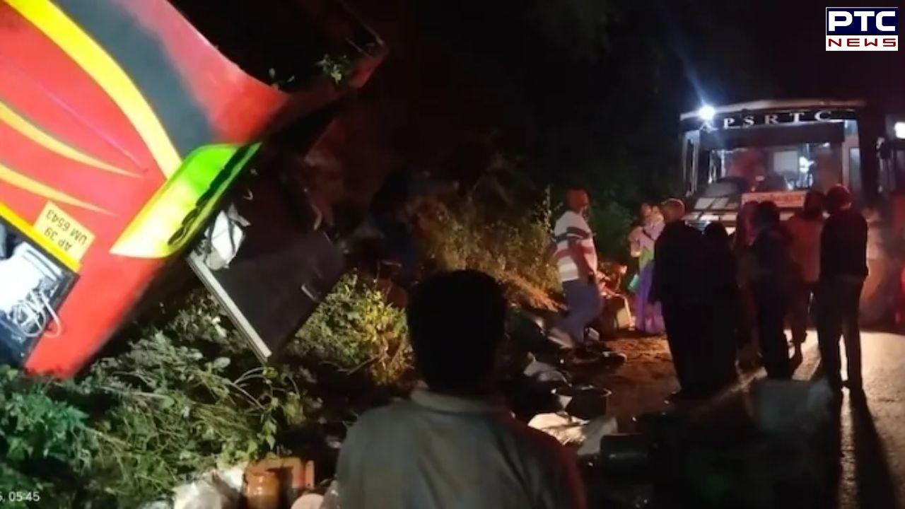 Nine killed, several injured as bus carrying 35 passengers plunges into gorge in Andhra Pradesh