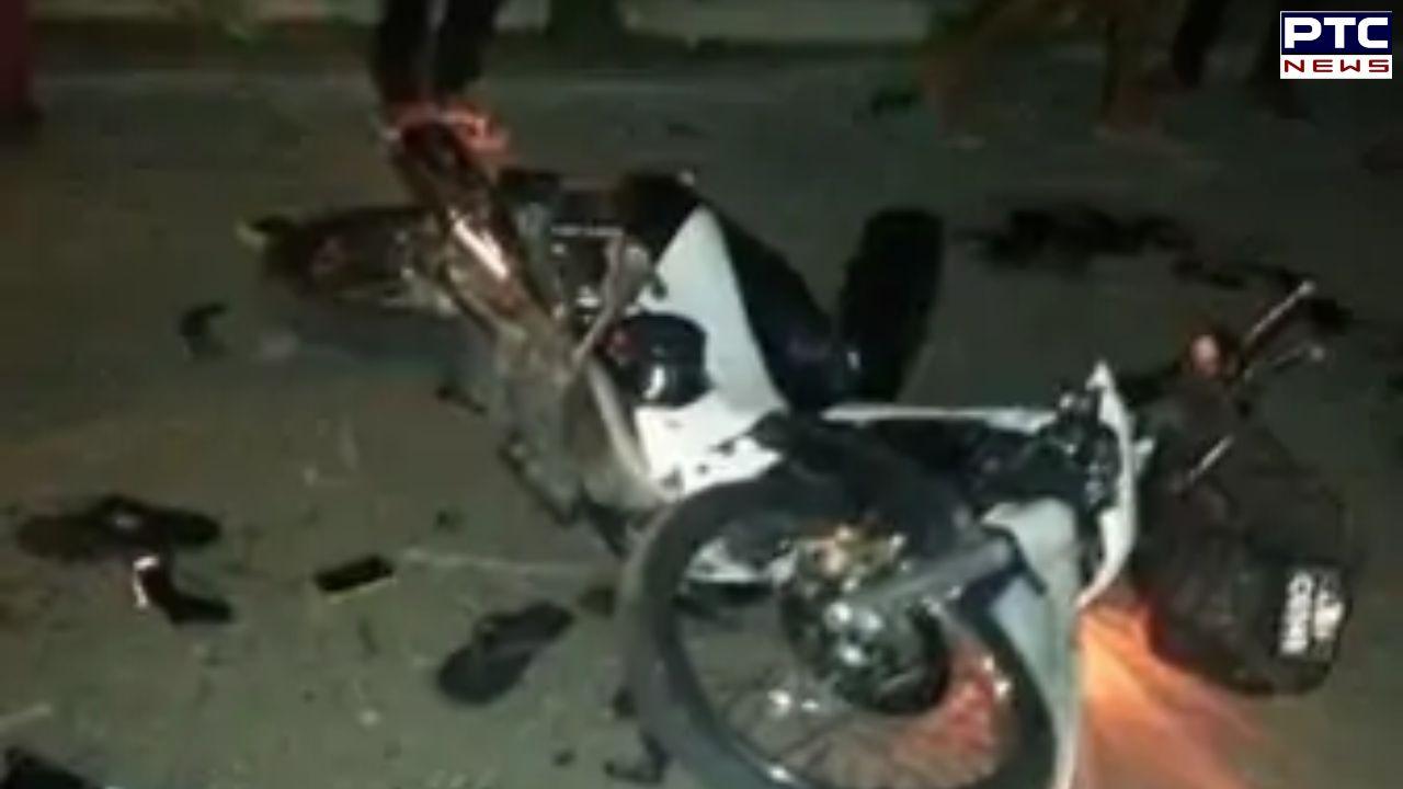 Father-daughter duo crushed to death  after truck hit their bike on Zirakpur-Patiala highway, driver absconding