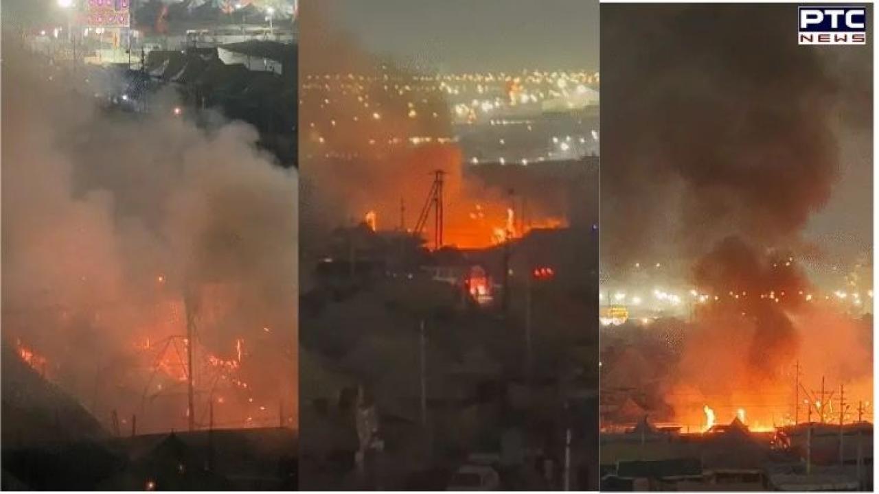 Fire breaks out again at Prayagraj Magh Mela, over 10 tents gutted