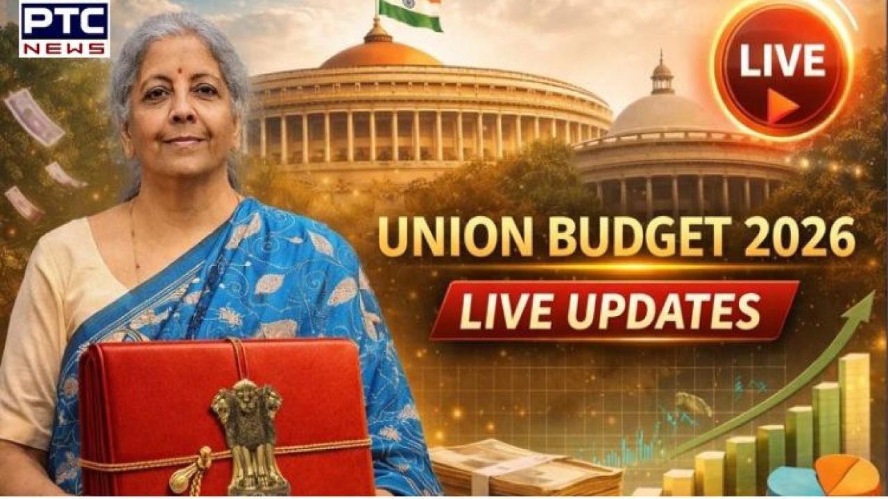 Union Budget 2026 LIVE: Finance Minister Nirmala Sitharaman heads to Parliament to present her record ninth Budget