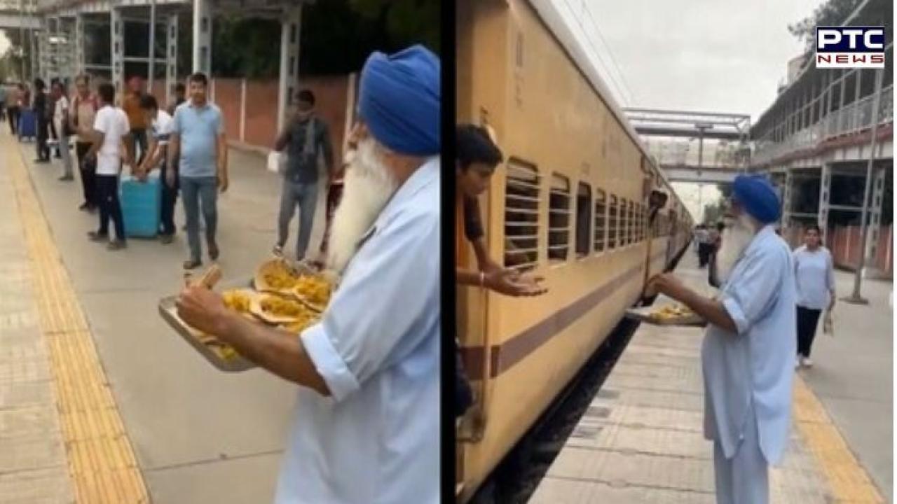 Punjab: Elderly Sikh man’s quiet act of 'sewa' at Barnala railway station winning hearts online | Watch