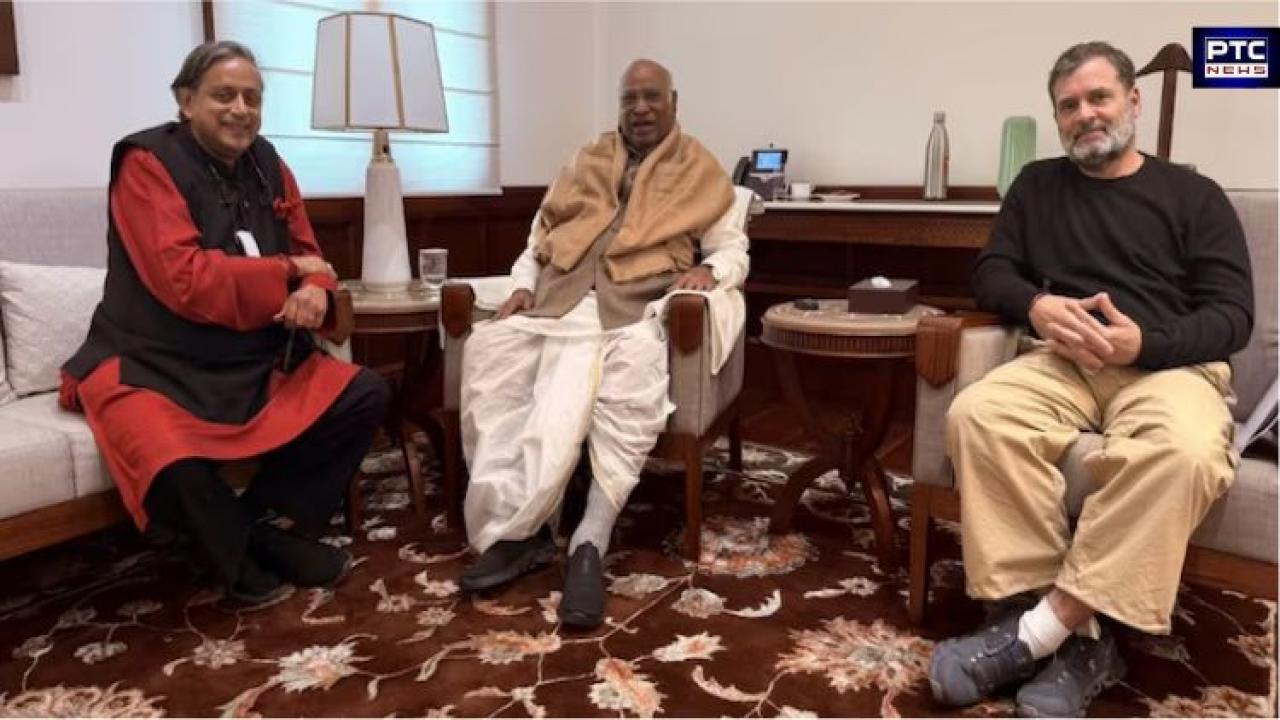 Shashi Tharoor meets Kharge, Rahul Gandhi amid rift buzz, says Congress leadership 'on the same page'