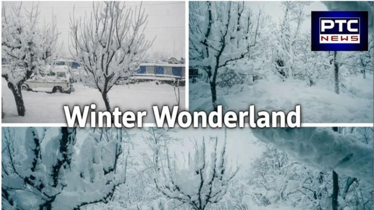 Highway closed, flights cancelled as fresh snowfall covers Kashmir, Srinagar sees season’s first snowfall