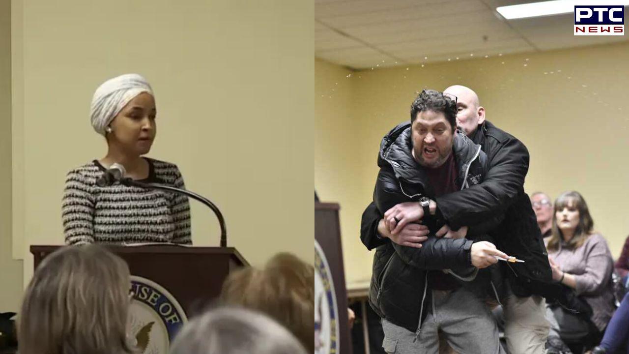 US lawmaker Ilhan Omar sprayed with unknown substance at town hall event, act caught on cam