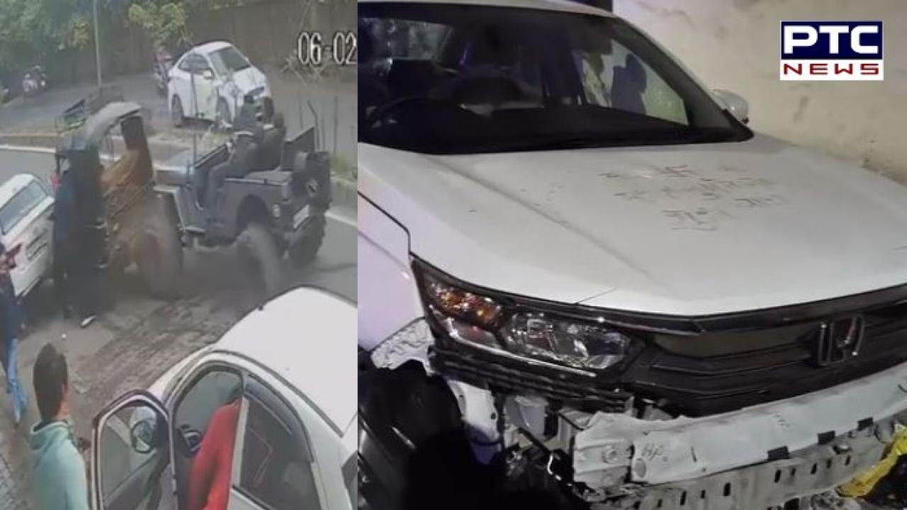Amritsar ਦੇ ਮਜੀਠਾ ਰੋਡ ’ਤੇ Thar ਨੇ ਆਟੋ ਤੇ ਕਾਰ ਨੂੰ ਮਾਰੀ ਭਿਆਨਕ ਟੱਕਰ, CCTV ਵੀਡੀਓ ਆਈ ਸਾਹਮਣੇ