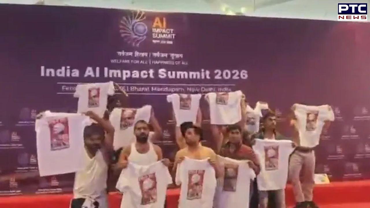 Row erupts at AI Summit as Youth Congress workers go shirtless, raise slogans against India-US trade deal