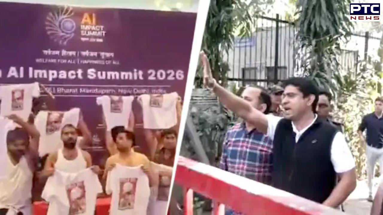 Youth Congress chief Uday Bhanu Chib arrested over shirtless protest at AI Summit in Delhi