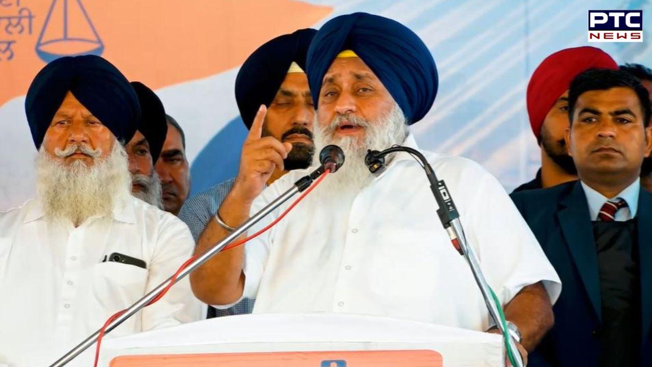 ਅਕਾਲੀ ਦਲ, ਸ਼ਗਨ ਦੀ ਰਾਸ਼ੀ ਵਧਾ ਕੇ 1 ਲੱਖ ਤੇ ਬੁਢਾਪਾ ਪੈਨਸ਼ਨ 3100 ਰੁਪਏ ਮਹੀਨਾ ਕਰਨ ਲਈ ਵਚਨਬੱਧ : ਸੁਖਬੀਰ ਸਿੰਘ ਬਾਦਲ