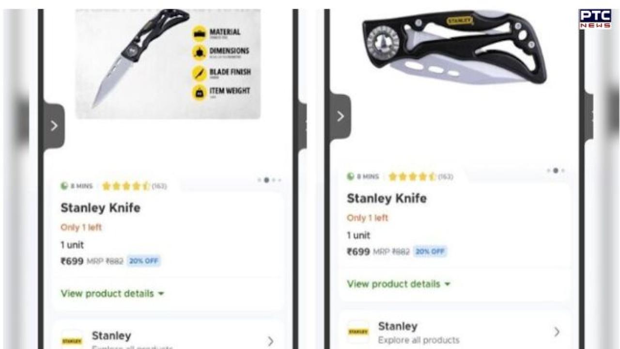 Blinkit booked under Arms Act after Delhi Police allege illegal sale of oversized knives via app