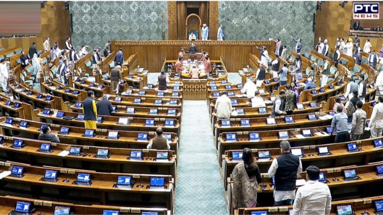 Opposition protests force adjournment of Lok Sabha, PM Modi’s reply on President’s Address deferred