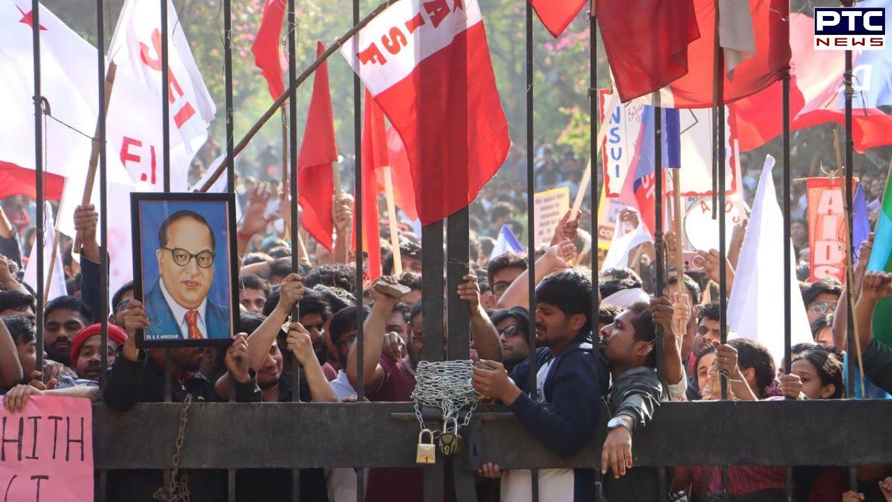 JNU protest turns violent as clashes leave police, students injured; office bearers among 14 arrested