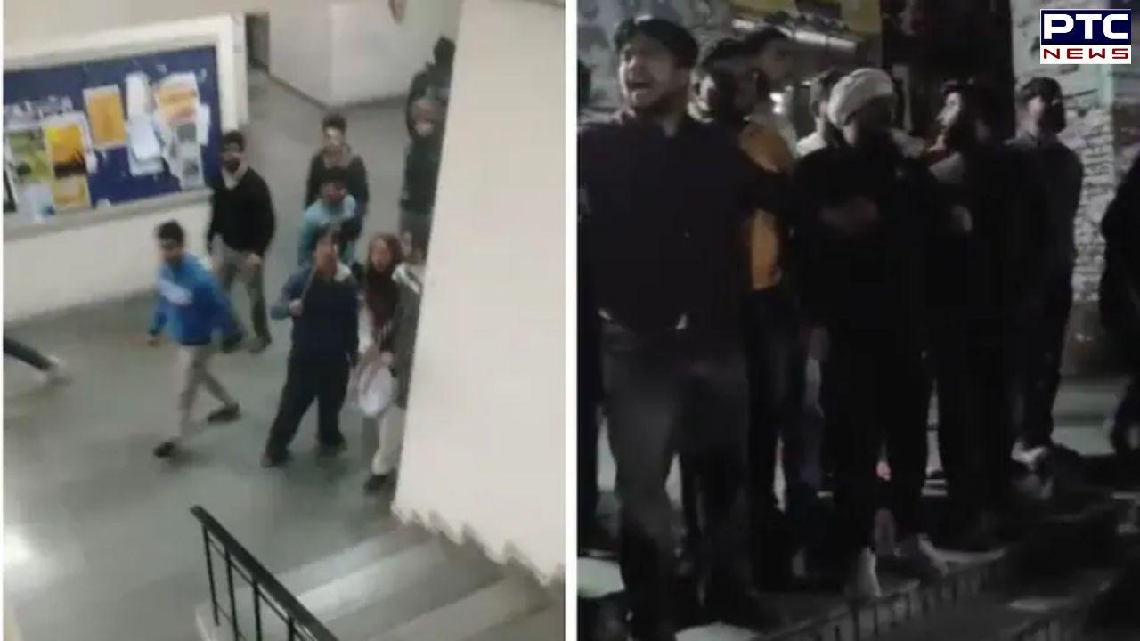 Protests at JNU turns violent as student groups accuse each other of attacks