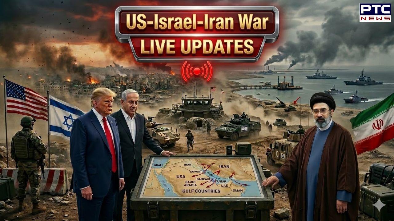 US-Israel-Iran War LIVE UPDATES: Massive fire near Dubai airport after Iranian drone attack, flight operations suspended