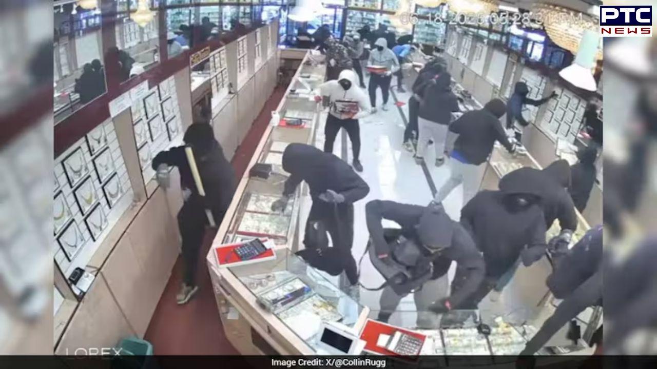 Viral: Masked mob steals jewellery worth Rs 18 crore from Indian-American owned store in California