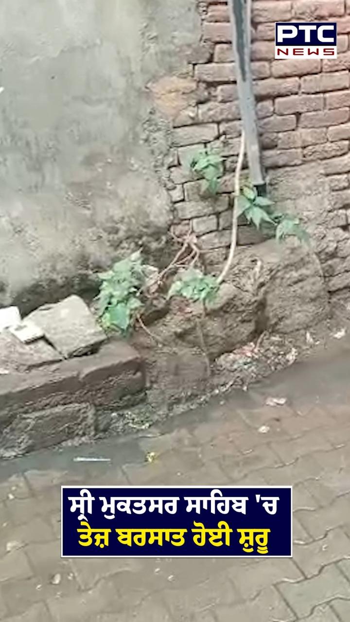 ਸ੍ਰੀ ਮੁਕਤਸਰ ਸਾਹਿਬ ਚ ਤੇਜ਼ ਬਰਸਾਤ ਹੋਈ ਸ਼ੁਰੂ