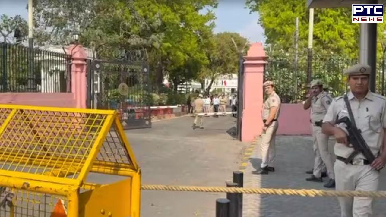Massive security lapse at Delhi Assembly as vehicle rams gate, hurls inks at Speaker's car and escapes
