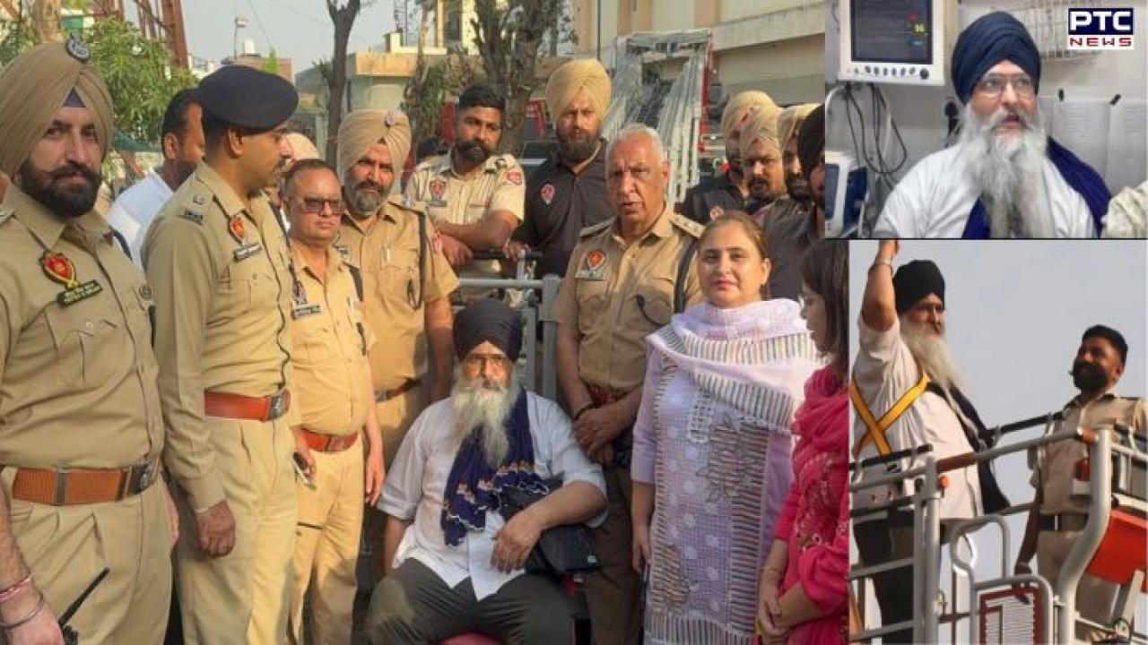 Samana tower protest ends: Gurjeet Singh Khalsa rescued after 560 days, calls it a ‘spiritual victory’
