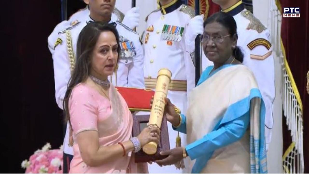 Padma awards ceremony: President confers Padma Vibhushan on Dharmendra