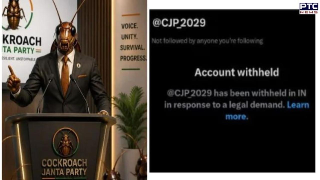 Satirical ‘Cockroach Party’ X account blocked hours after surpassing BJP in Instagram followers