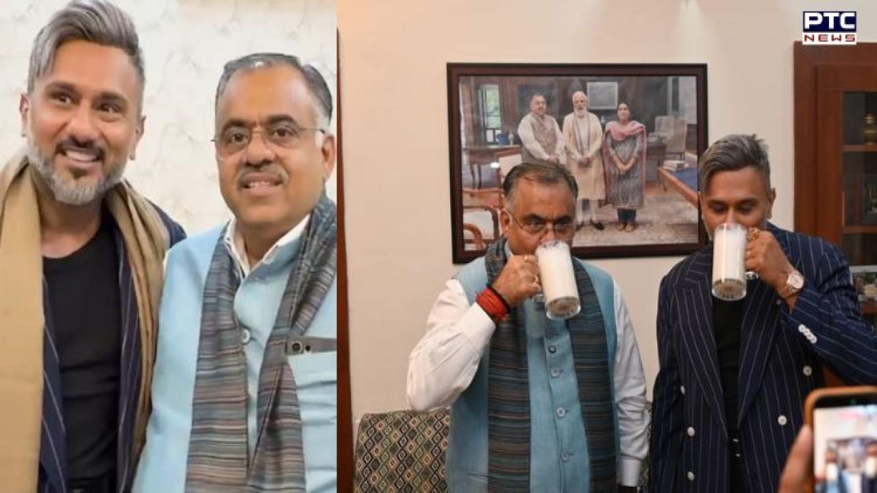 Yo Yo Honey joins BJP’s anti-drug campaign, urges Punjab youth to quit drugs and drink milk