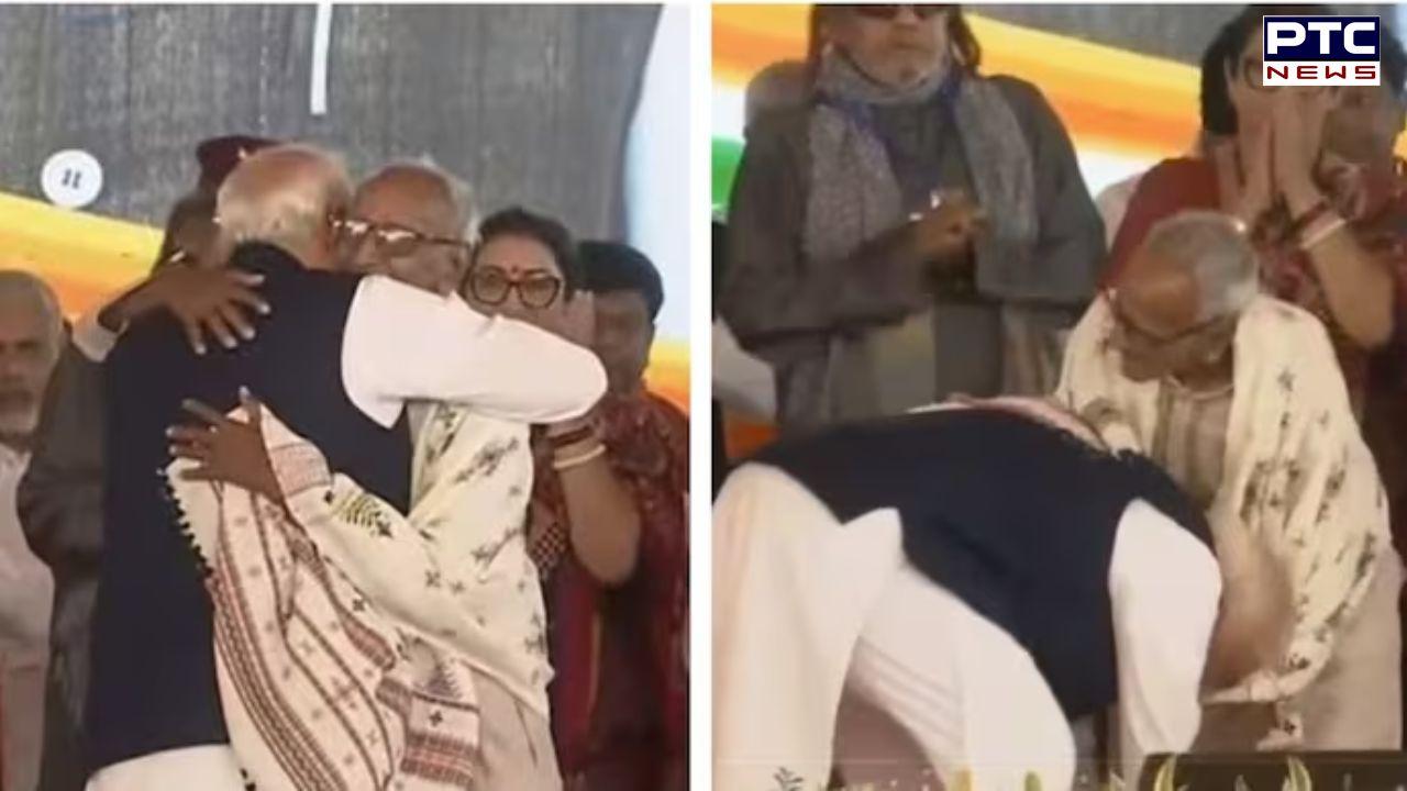 Who is Makhan Lal Sarkar ? 98-year-old BJP veteran whose feet PM touched at Bengal CM oath event