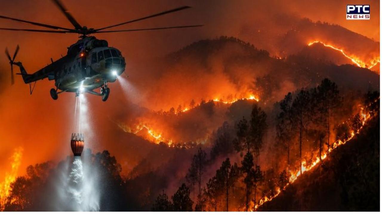 Kasauli forest fire reaches near Air Force Station; IAF deploys Mi-17, Chinook helicopters to douse flames