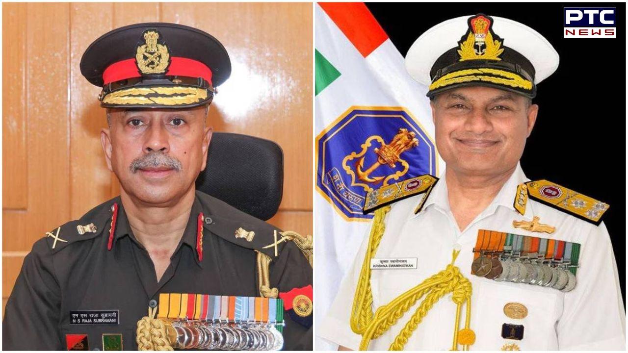 LT. Gen NS Raja Subramani appointed new Chief of Defence Staff; Vice Adm Krishna Swaminathan named Navy chief