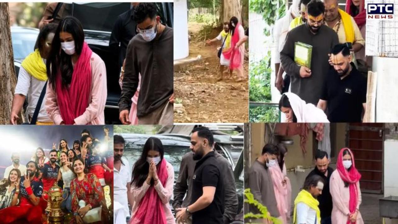 Virat Kohli, Anushka Sharma seek blessings of Premanand Maharaj in Vrindavan after RCB’s IPL 2026 win