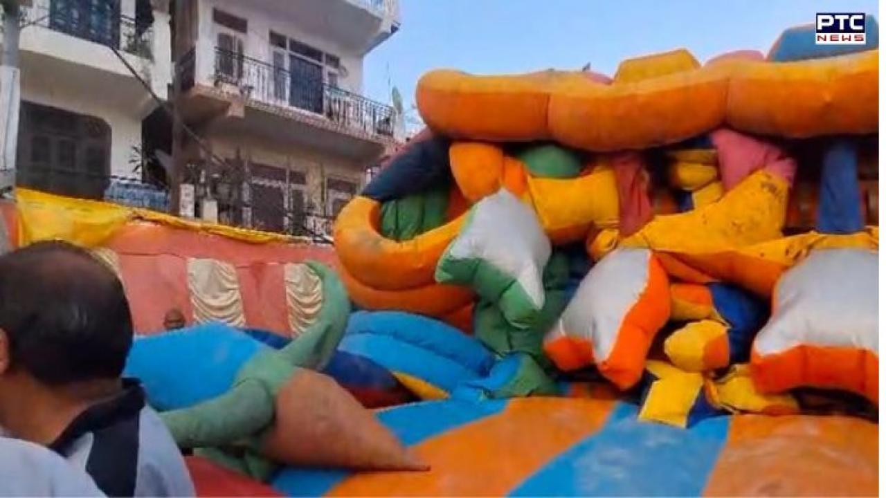 Solan fair incident: Children trapped after inflatable Mickey Mouse ride collapses at Thodo Ground