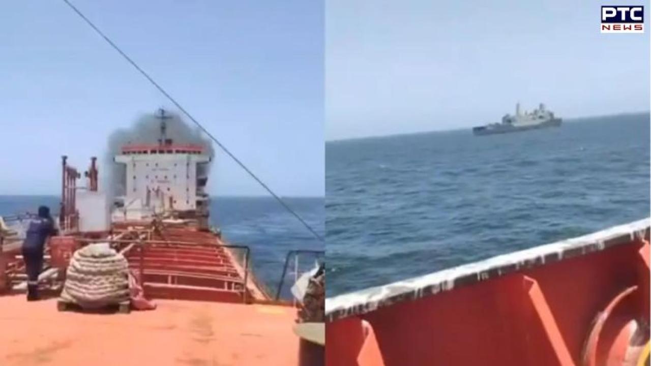Fire breaks out on oil tanker carrying 24 Indian crew members near Oman; all seafarers reported safe