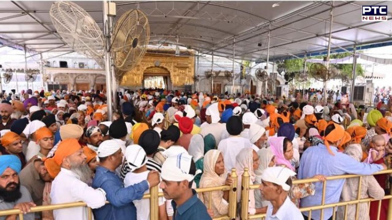 Guru Arjan Dev Ji’s martyrdom day: Heat no deterrent as sea of devotees pay obeisance at Golden Temple in Amritsar