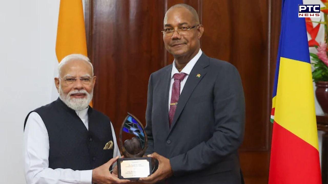 PM Modi honoured with Seychelles' highest honour for environmental leadership