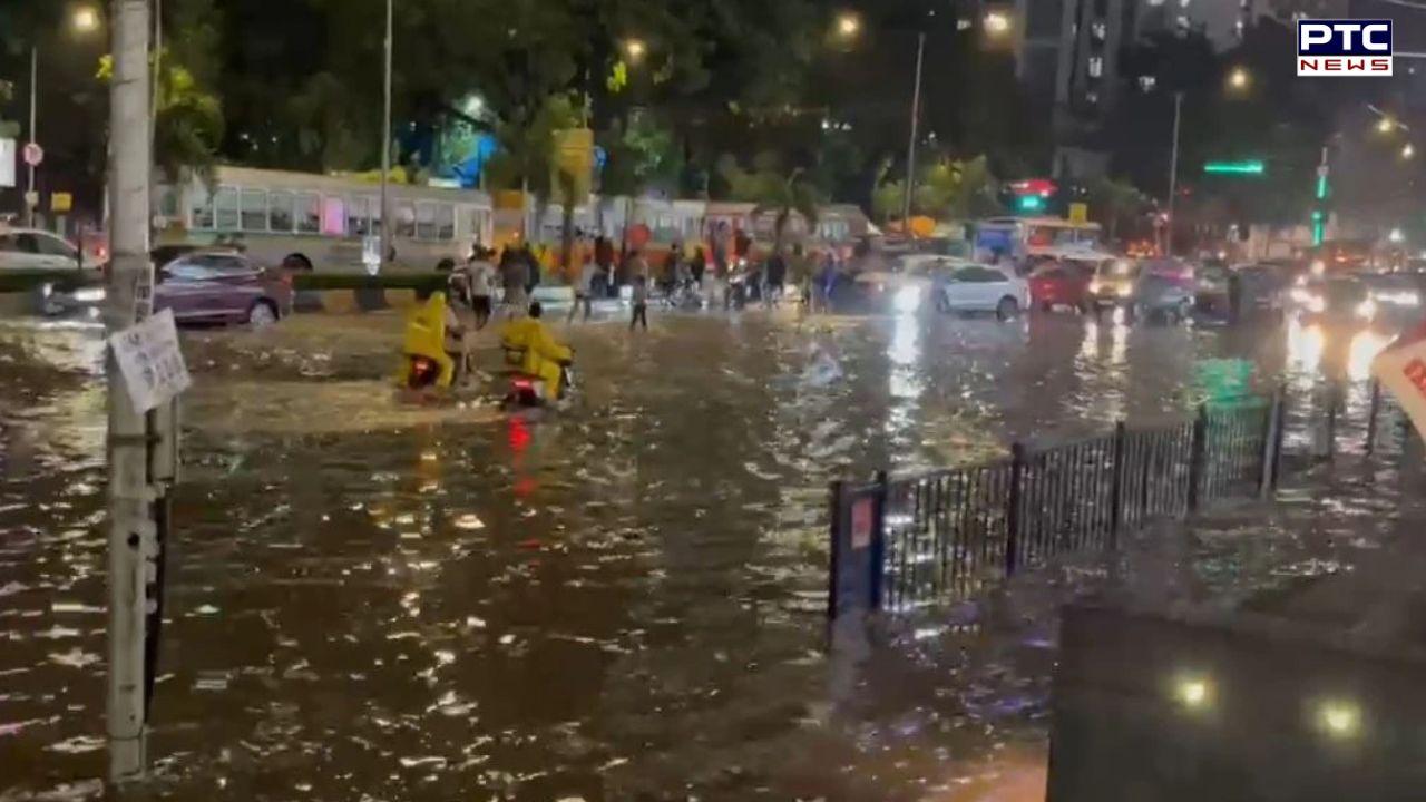 Red alert in Mumbai as monsoon makes landfall with thunderstorm, heavy rain floods roads