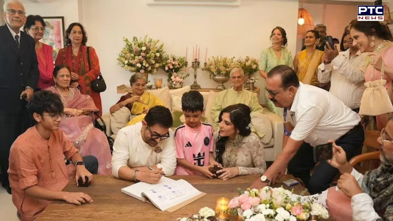 Aamir Khan, Gauri Spratt tie the knot in intimate ceremony at Mumbai residence